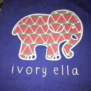 Ivory Ella tank with watermelon bring on back